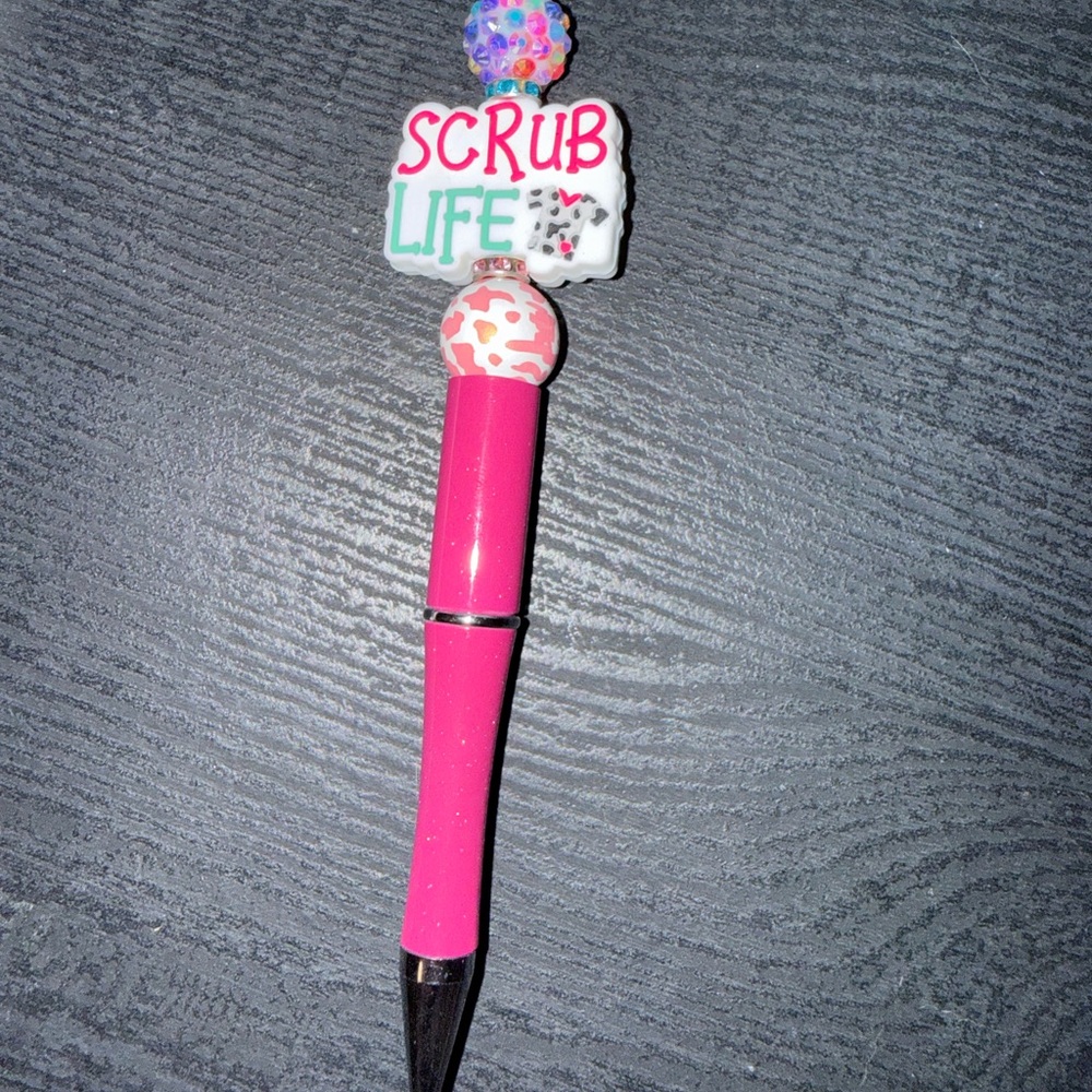Pink Scrub Life Pen